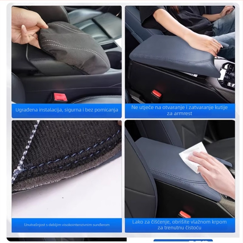 BMW X3 2025 Središnji naslon za ruku jastučić – Chenille materijal, prilagodljiv, kompatibilan s BMW X3 2025