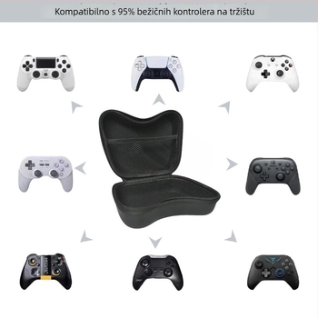 Univerzalna torbica za pohranu igračkih kontrolera, EVA materijal, model B-SBB-100, namjena: pohrana kontrolera za konzole, nosivost 0.12 kg, tiskano logotipom