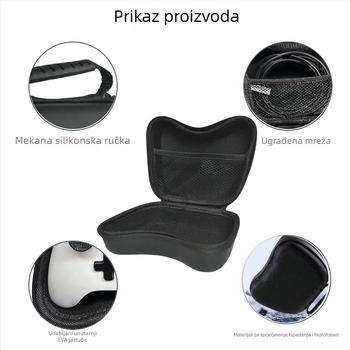 Univerzalna torbica za pohranu igračkih kontrolera, EVA materijal, model B-SBB-100, namjena: pohrana kontrolera za konzole, nosivost 0.12 kg, tiskano logotipom