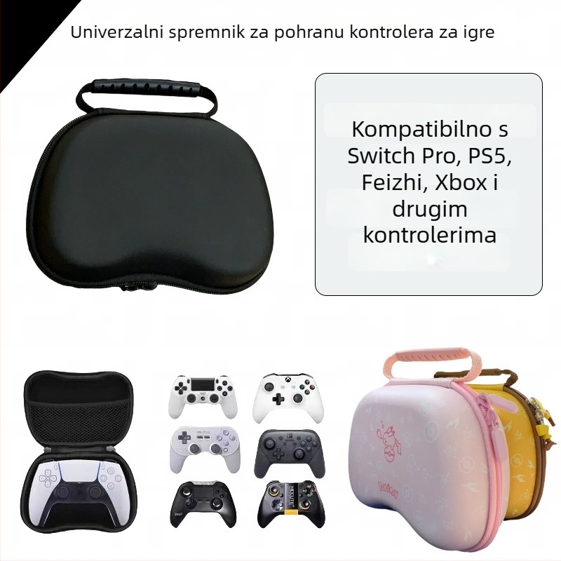 Univerzalna torbica za pohranu igračkih kontrolera, EVA materijal, model B-SBB-100, namjena: pohrana kontrolera za konzole, nosivost 0.12 kg, tiskano logotipom