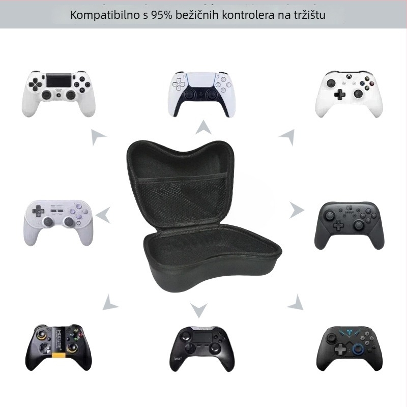 Univerzalna torbica za pohranu igračkih kontrolera, EVA materijal, model B-SBB-100, namjena: pohrana kontrolera za konzole, nosivost 0.12 kg, tiskano logotipom