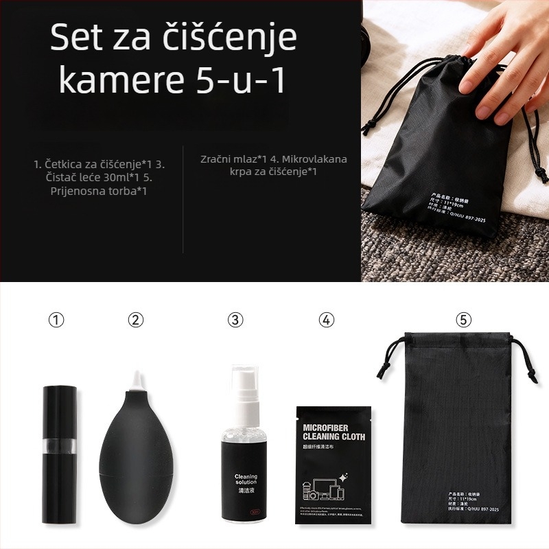 Set za čišćenje fotoaparata s mlazom zraka za CMOS senzor – 1 komad