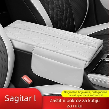 Kožna podložna zaštita za središnji naslon za ruku s podizačem, kompatibilna s 26 VW Sagitar L