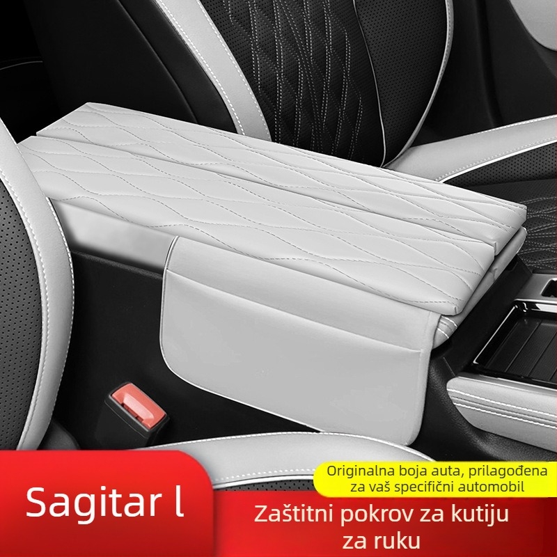 Kožna podložna zaštita za središnji naslon za ruku s podizačem, kompatibilna s 26 VW Sagitar L