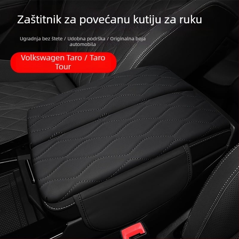 Kožni naslon za ruku automobila - unutarnji organizator, prilagodljiv dodatak