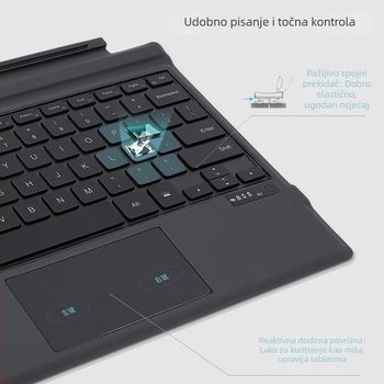 Surface tipkovnica za Microsoft Surface Pro 4–7 s dodirnom pločom – Bluetooth bežični WR218 (2021)