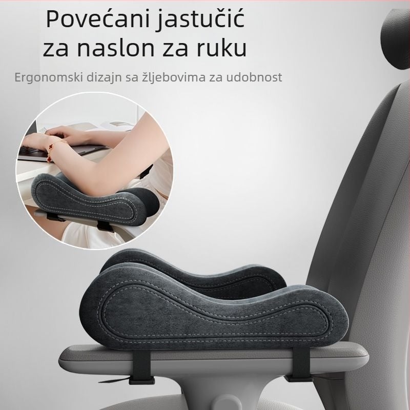 Univerzalna podložica za naslon za ruku s memorijskom penom za uredske i gaming stolice