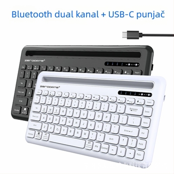 Bluetooth 5.1 bežična tipkovnica za mobitele, tablete i prijenosna računala (Model X905; Bluetooth sučelje; Ergonomska; OEM-ready)