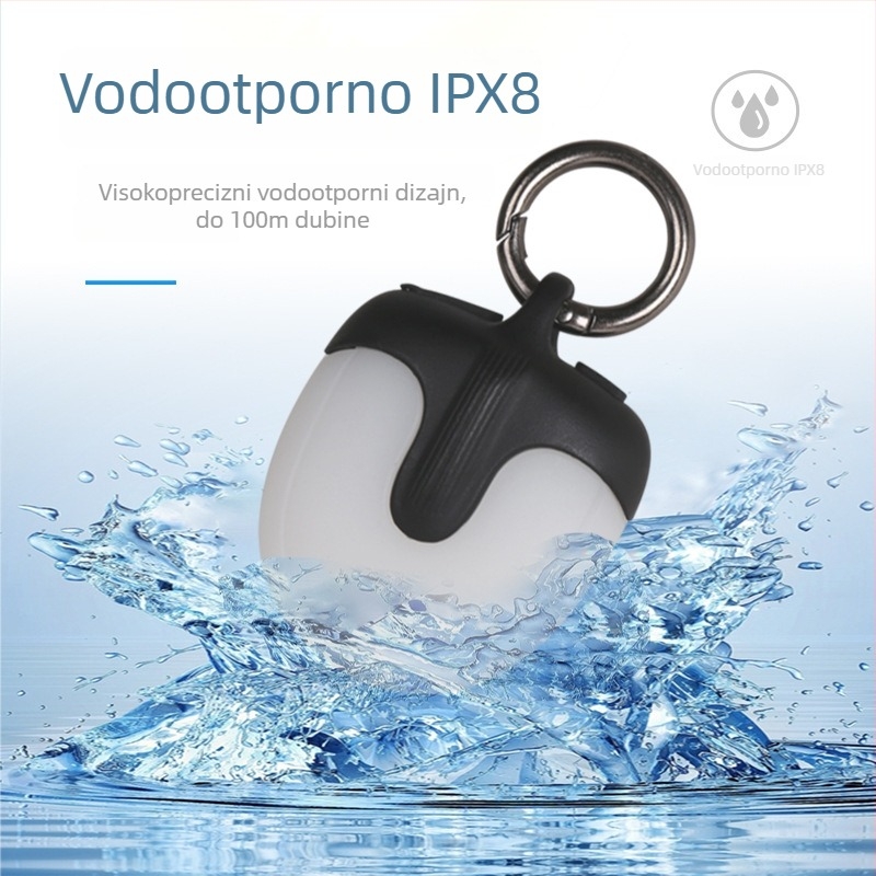 Dvostrano LED svjetlo za šetnju psa, 360°, punjivo, viseće