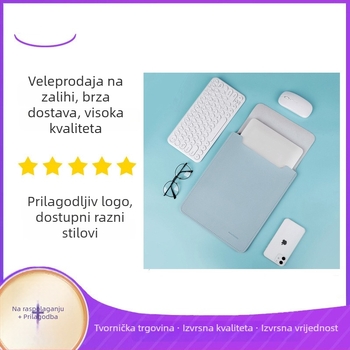 15,6-inčna Apple laptop torbica od PU kože, vodootporna unutarnja torba za tablet i računalo