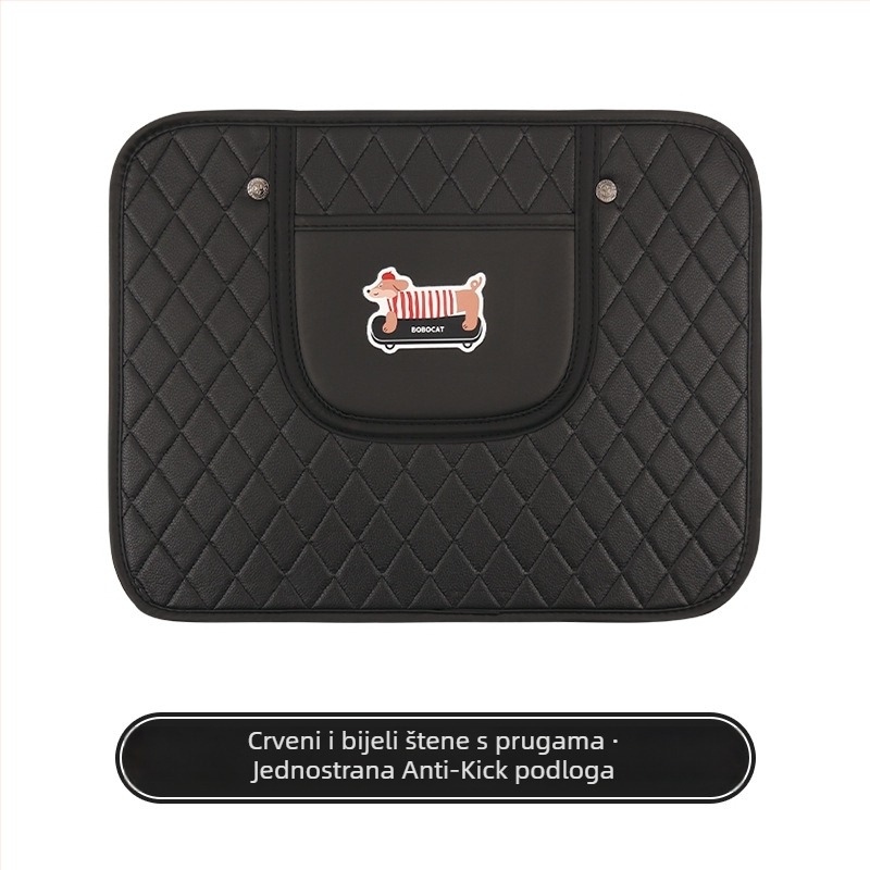 Zaštitna podloga za stražnju sjedalicu automobila s dizajnom jazavčića – sva godišnja doba, PU materijal, punilo spužva, marka Cow mom craft