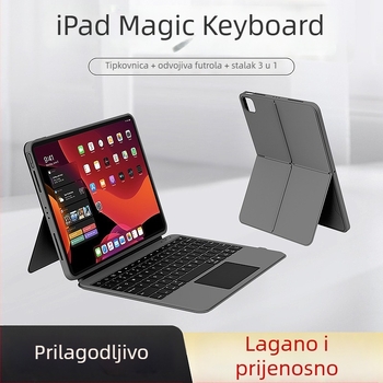 Odvojiva podijeljena tipkovnica s magnetskim dodirnim zaštitnim kućištem za iPad 11-inčni i 12,9-inčni