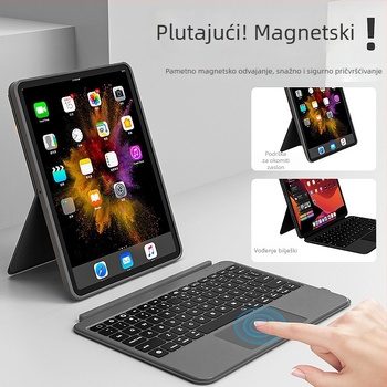 Odvojiva podijeljena tipkovnica s magnetskim dodirnim zaštitnim kućištem za iPad 11-inčni i 12,9-inčni