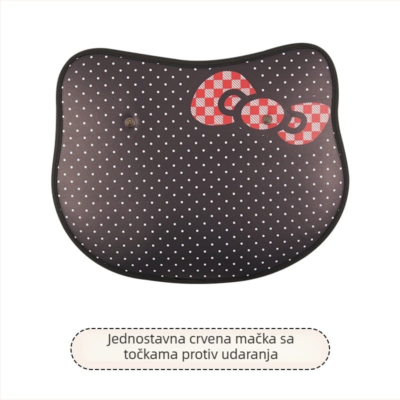 Zaštitna navlaka stražnji dio automobila za djecu – leopard uzorak, detalj srce mašna, protiv prljanja i trenja (Brand: Cow mom craft; Materijal: PU; Nadomještaj: spužva; Stil: Univerzalan)