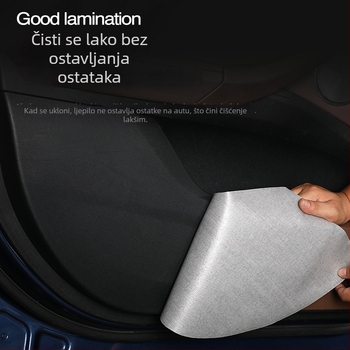 SNBLO Kožni zaštitnik praga automobila – kožna umetnina za unutarnji dekor