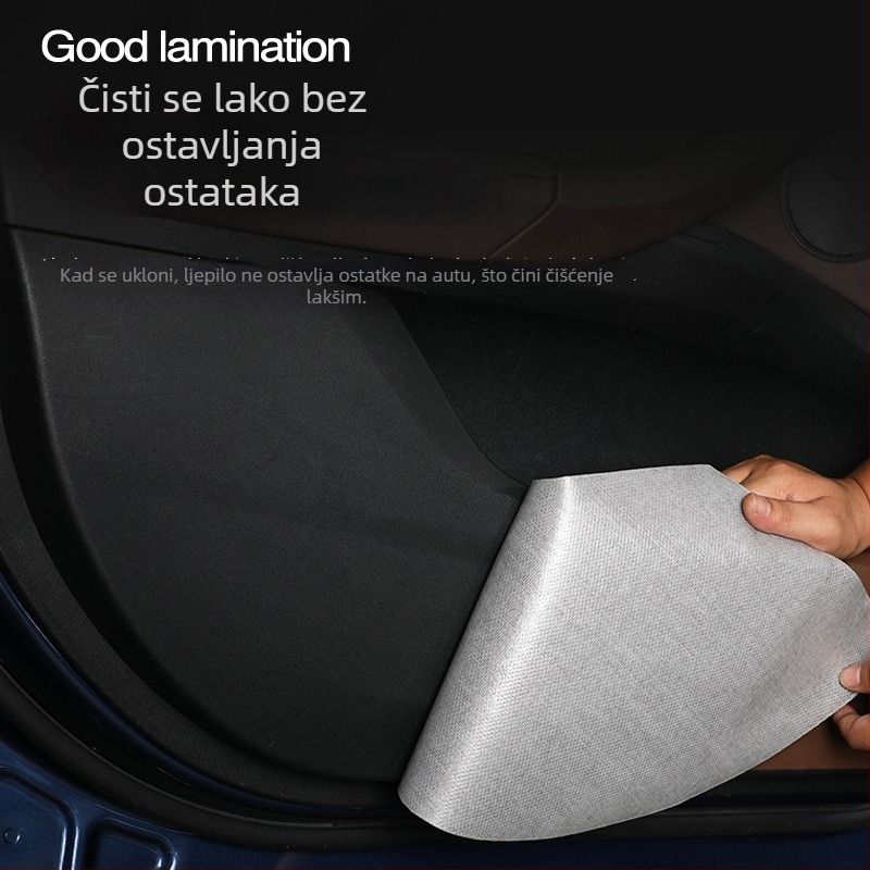 SNBLO Kožni zaštitnik praga automobila – kožna umetnina za unutarnji dekor