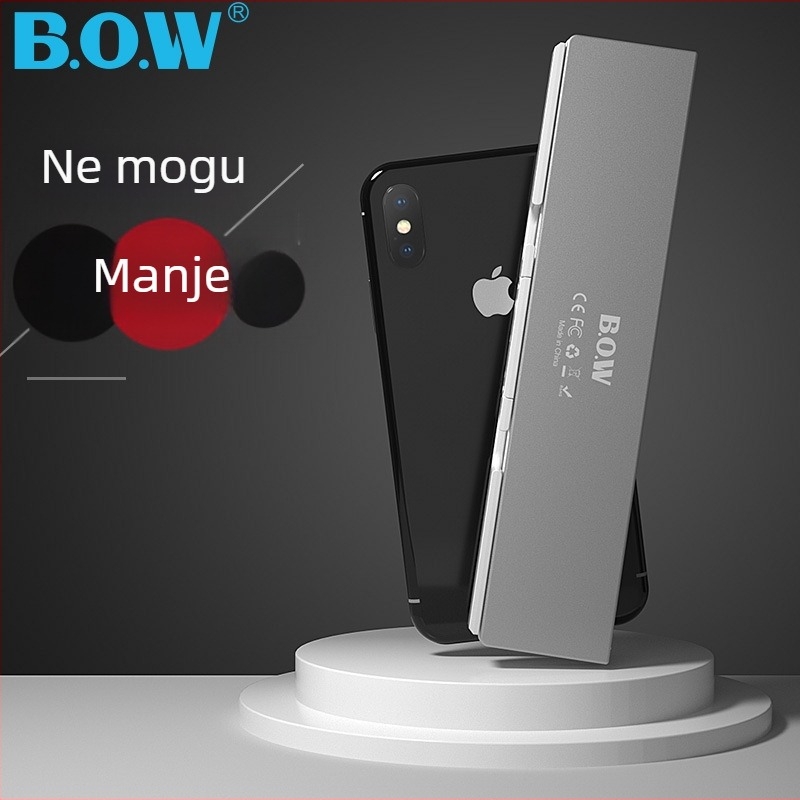BOW HB199 Sklopiva Bluetooth Tastatura, Univerzalna Kompatibilnost, Bluetooth Sučelje, Ergonomski Dizajn, OEM Obrada