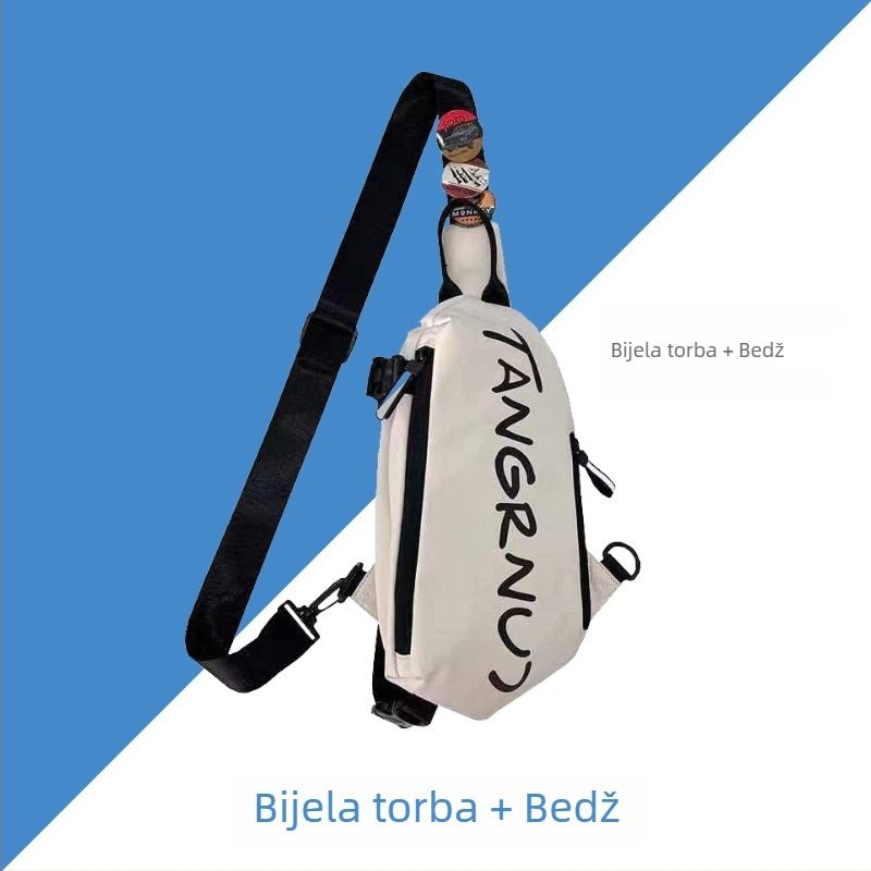 Muška crossbody torba - poliester, gradski stil, prozračna i antibakterijska, 0,18 kg, pogodna za putovanja u slobodno vrijeme