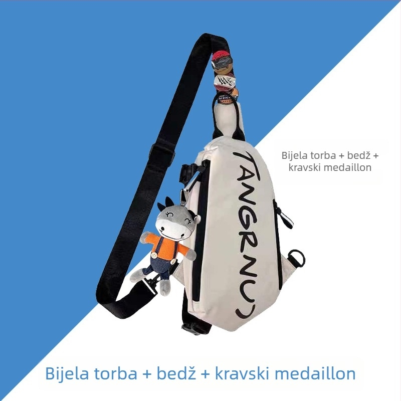 Muška crossbody torba - poliester, gradski stil, prozračna i antibakterijska, 0,18 kg, pogodna za putovanja u slobodno vrijeme