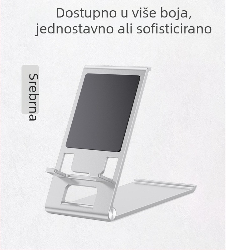 Držač za telefon od aluminijske legure, tip Lazy Man Bracket, opća kompatibilnost