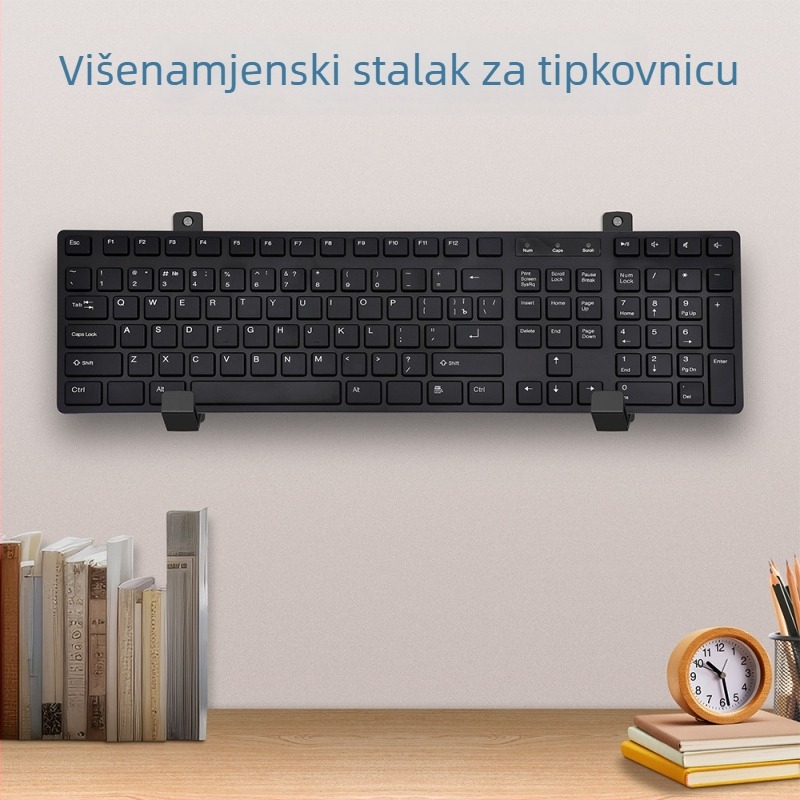 Zidni nosač za tipkovnicu i tablet – montaža dvostrukim ljepilom ili vijcima
