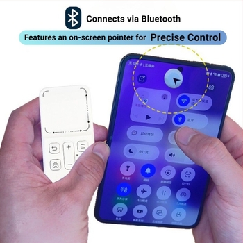 Bluetooth daljinski upravljač za pametni telefon za selfie, upravljanje dodir i tipkama, dohvat 10 m, baterija 200 mAh, ABS kućište, kompatibilan s Androidom i iOS-om