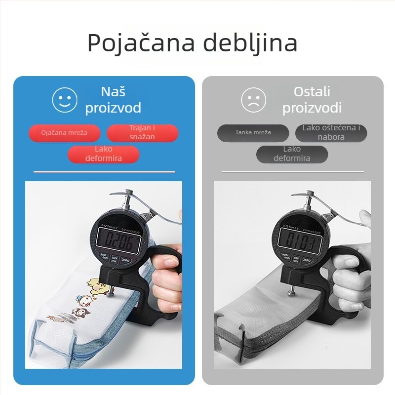 Prozirna torbica za olovke – karikatura dizajn, najlon mreža, velika kapaciteta, prijenosno skladištenje školskih potrepština