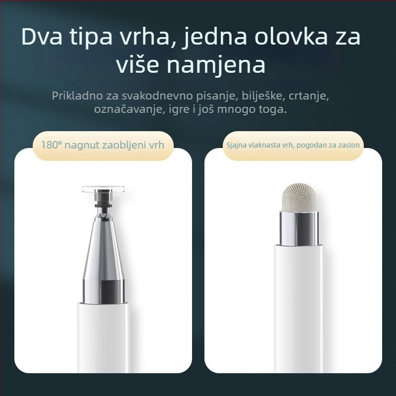 DRB-1 stilus za kapacitivne zaslone, magnetska dvostruka funkcija, OEM proizvodnja, kompatibilan s iPad