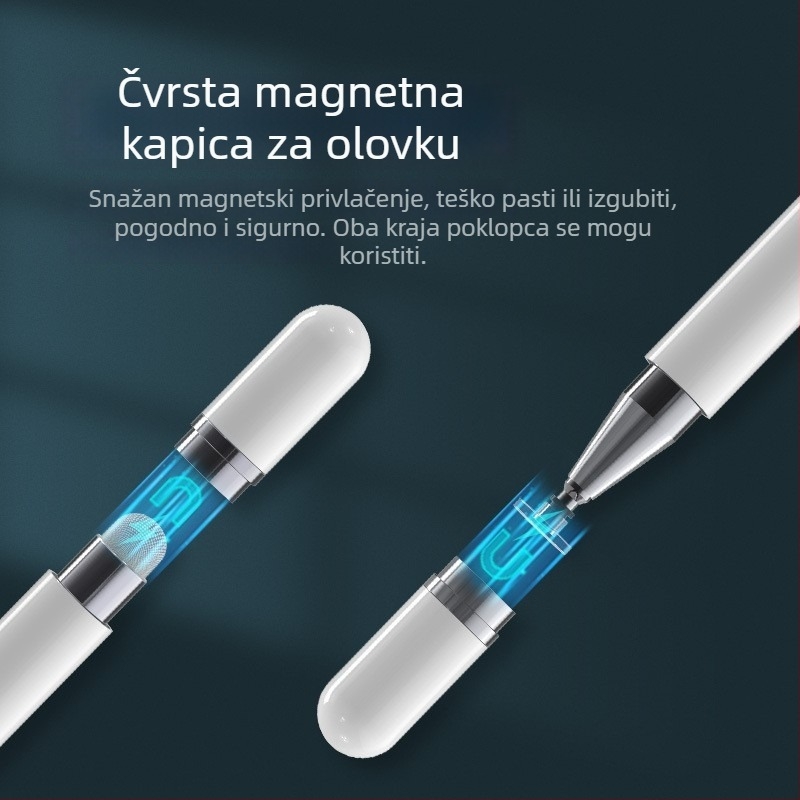 DRB-1 stilus za kapacitivne zaslone, magnetska dvostruka funkcija, OEM proizvodnja, kompatibilan s iPad