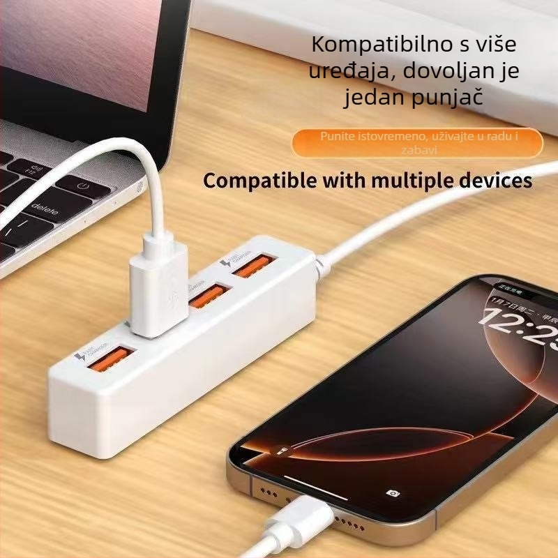 Višestruka USB docking stanica za notebook i tablet, 4-u-1 pametni punjač, od Counting the world
