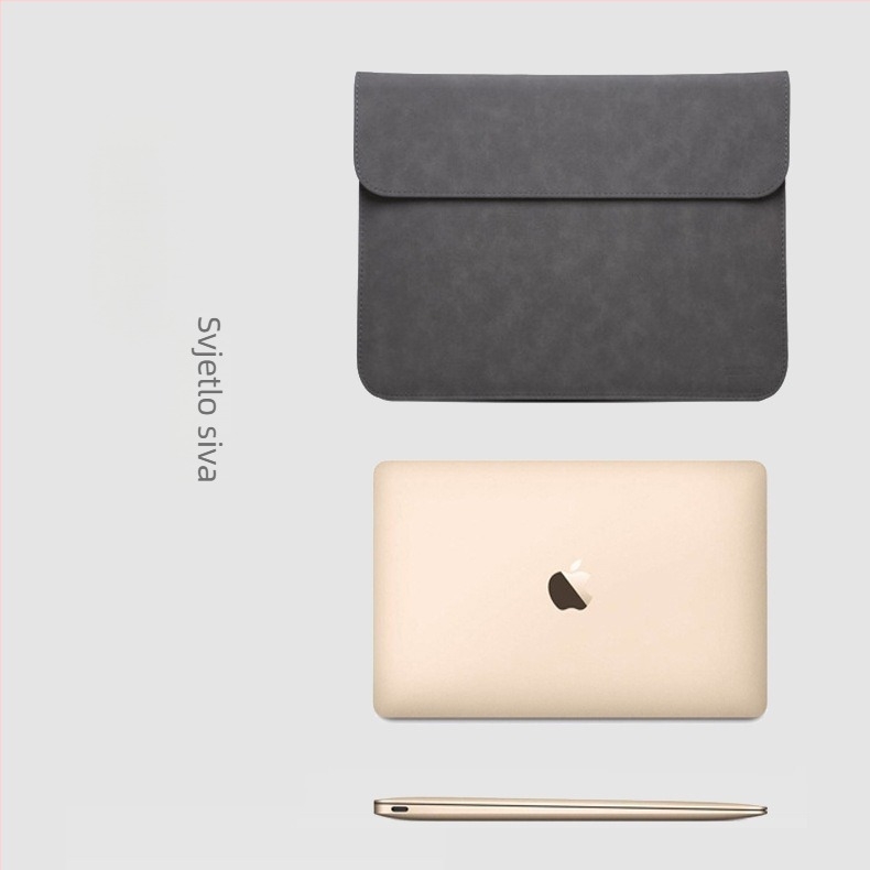 Zaštitna navlaka za prijenosno računalo s magnetskim zatvaračem, PU koža, unutarnji džep za računalo, vodootporna i otporna na udarce, za notebook, tablet i iPad