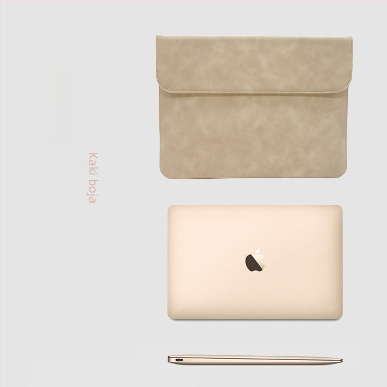 Zaštitna navlaka za prijenosno računalo s magnetskim zatvaračem, PU koža, unutarnji džep za računalo, vodootporna i otporna na udarce, za notebook, tablet i iPad