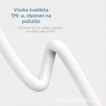 Trangjan USB-C kabel za podatke i napajanje – brzo punjenje, duljina 0,5–1 m, s jednim konektorom, PC+ABS materijal