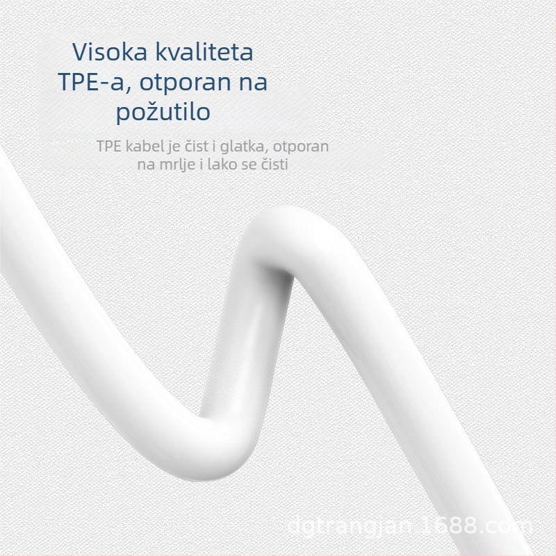 Trangjan USB-C kabel za podatke i napajanje – brzo punjenje, duljina 0,5–1 m, s jednim konektorom, PC+ABS materijal