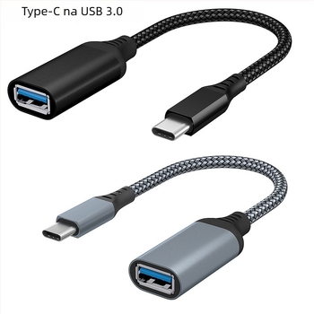 OTG USB-C na USB 3.0 adapter kabel za mobitele i tablete, aluminijska legura, max 60W, jednoglavni konektor, Type-C sučelje, prošireni prijenos