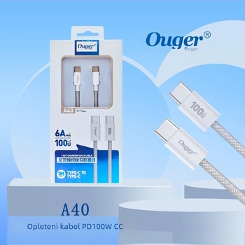 Pleteni USB-C / Lightning kabel za brzo punjenje, dvostruki kraj, maksimalno 15W