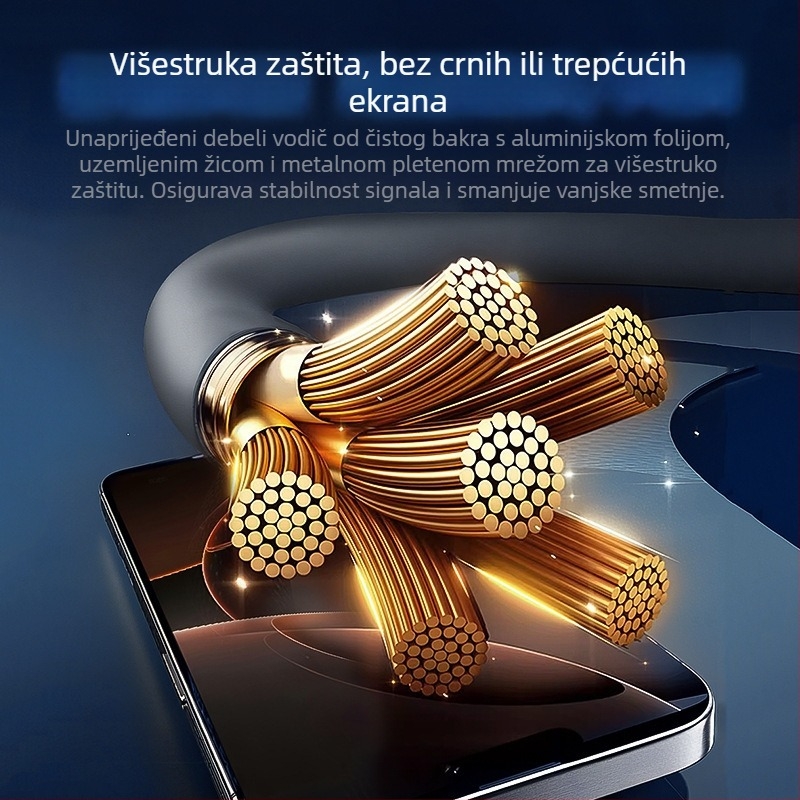 LXT Type-C 240W kabel za podatke s digitalnim zaslonom, brzo punjenje, silikon, PD kompatibilan