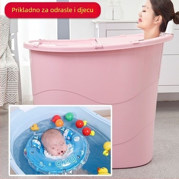 Plastična kada za odrasle - sklopiva kada za stopala i kanta za kupanje za kućnu uporabu