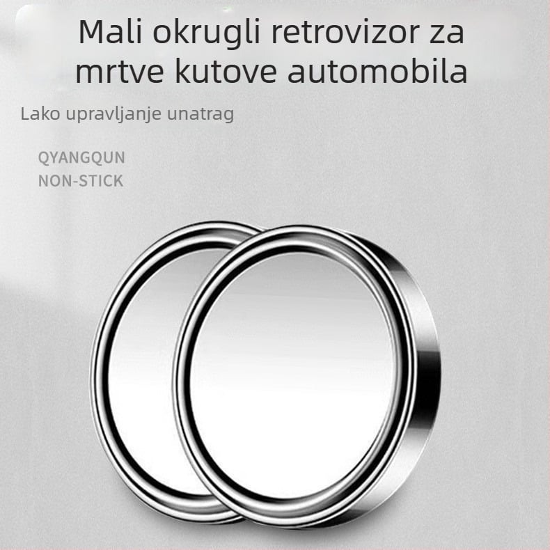 Iron Dragon auto retrovizor – okruglog oblika, HD široko vidno polje, ogledalo za mrtvi kut, 2-u-1 dvostruko ogledalo