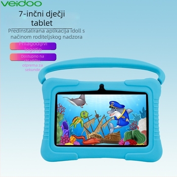 7-inčni Android tablet za djecu, edukativni tablet s dvostrukom kamerom, Wi-Fi, četverojezgreni ARM, 32GB, IPS zaslon