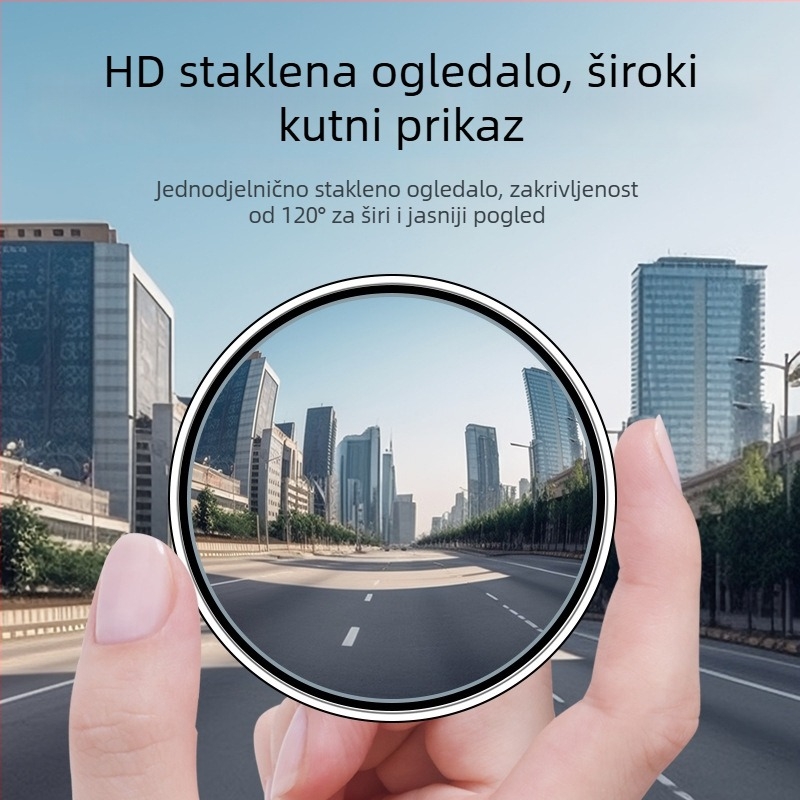 Jiacano okrugli stražnji retrovizor – pomoćni, kompatibilan s Nissan Sylphy, Teana, Qashqai, Tiida, X-Trail