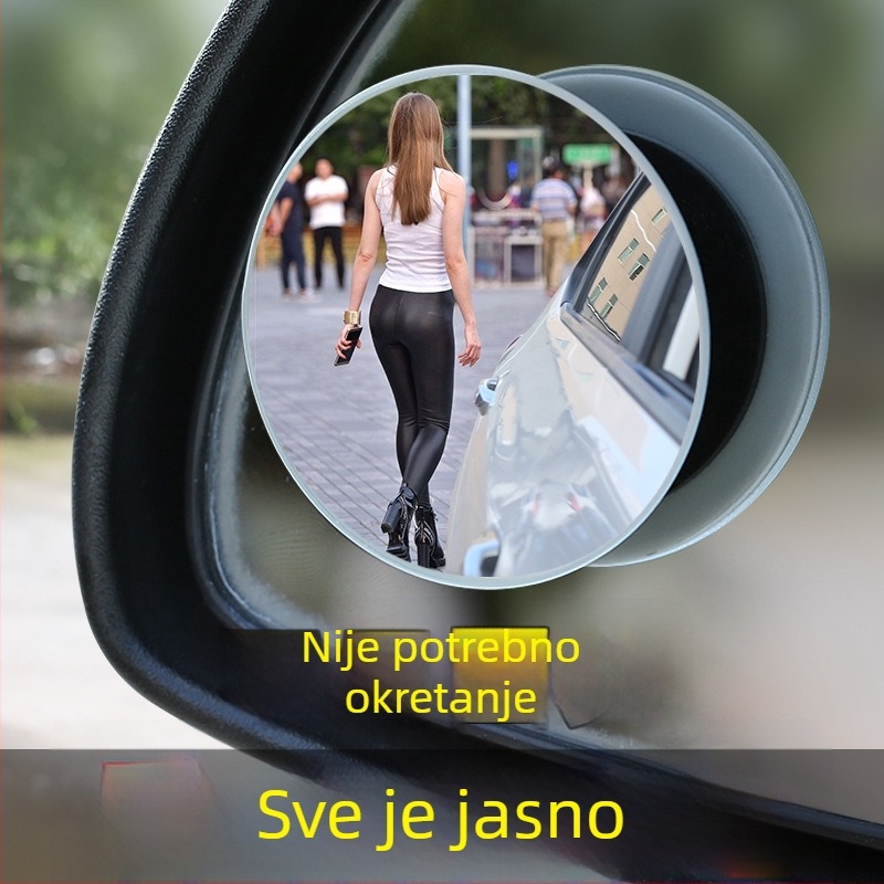 Turadze okrugli retrovizor za mrtve kutove, 360° širokokutni pogled, pomoć pri parkiranju, auto dodatak