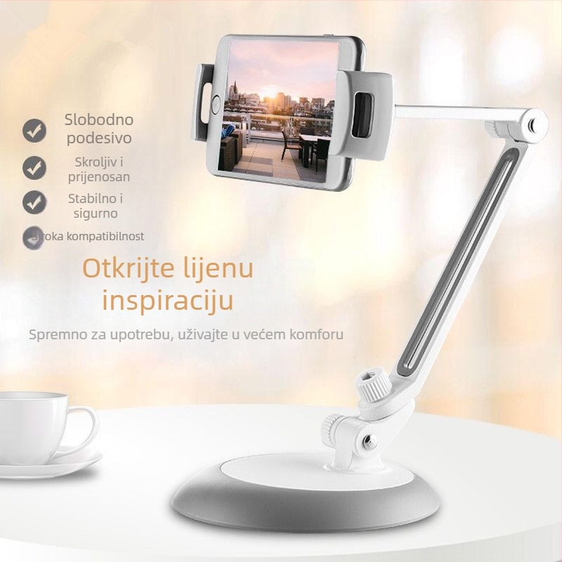 iMount JHD-165 Rotirajući stolni držač za telefon i tablet od aluminijske legure — Kompatibilno s iPad, iPad 2, iPad 4, iPad Mini