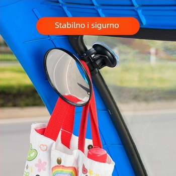 Zadnji retrovizor za električni tricikl s usisnom čašicom, veliko vidno polje, konveksno kružno pomoćno ogledalo, univerzalno za četiri kotača