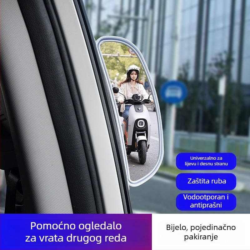 Auto retrovizor sa širokim kutom pogleda, ogledalo mrtvog ugla, podesivi kut i pomoćno ogledalo