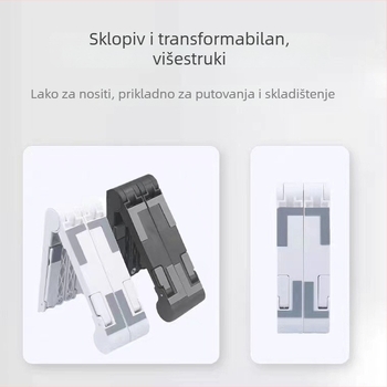 Stolna držač – višefunkcijski držač za telefon i tablet, plastika, opća kompatibilnost, mogućnost prilagodbe