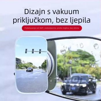 Zrcalo retrovizora s usisavanjem, malo kružno zrcalo, ultra široki kut 360°, pomoćno zrcalo za mrtvi kut motocikla, ultra jasno