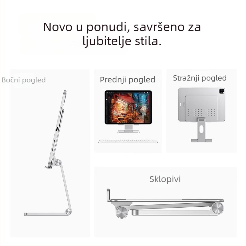 Prilagodljiva sklopiva držač za tablet za iPad i Huawei Pad, pogodan za pisanje i crtanje