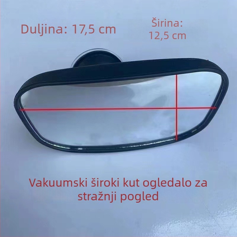 Zadnje ogledalo za traktor – unutarnja uporaba, široki kut, snažan magnet, pričvrsna vakuumska čašica, visoka razlučivost