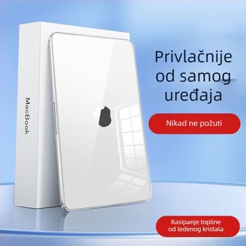 Prozirni zaštitni kućište za MacBook Air 13/15 i MacBook Pro 16, 14-inčni prijenosnik, model M3, skup 13,6-inča
